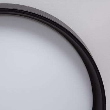 Imagem de Plafón LED 30W Circular Metal Ø550 mm CCT Seleccionável Preto Design