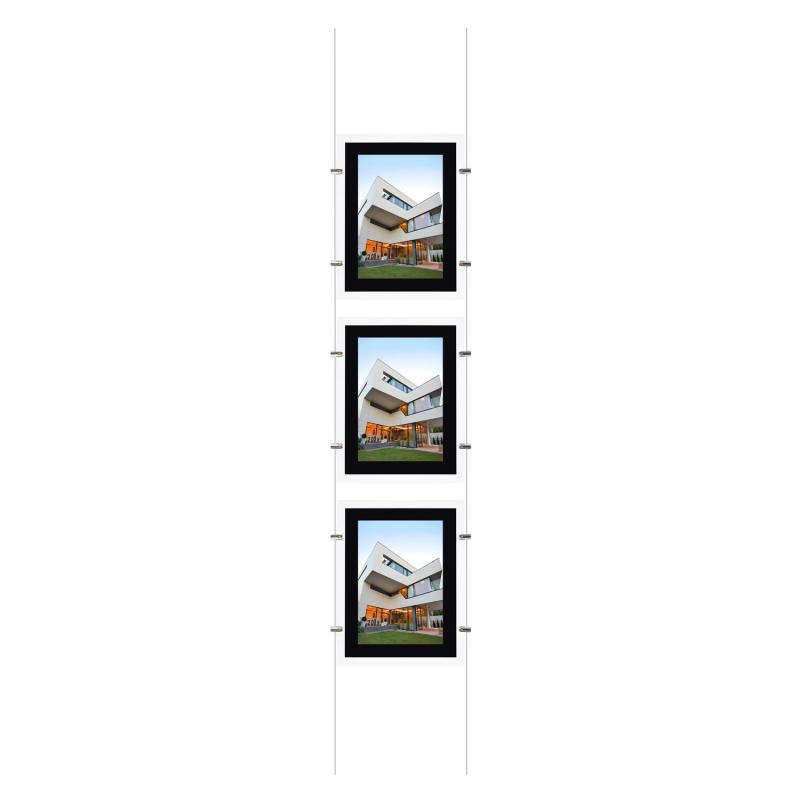Imagen de Kit Cartel Expositor LED DIN A3 Vertical