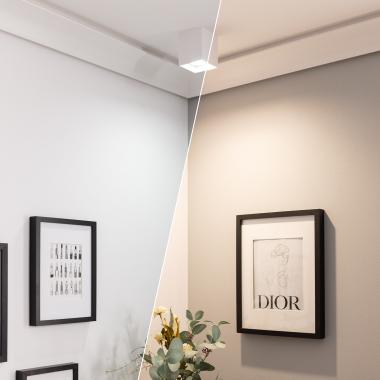 Imagem de Aplique de Teto LED 5W RGBW WiFi Regulável Branco Jaspe