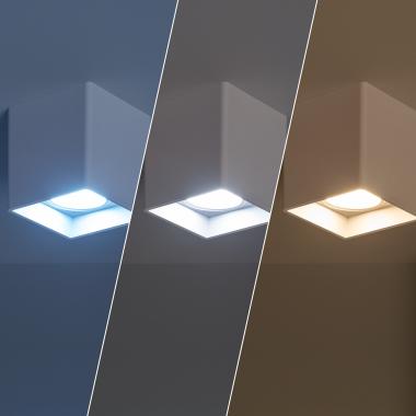 Imagem de Aplique de Teto LED 5W RGBW WiFi Regulável Branco Jaspe