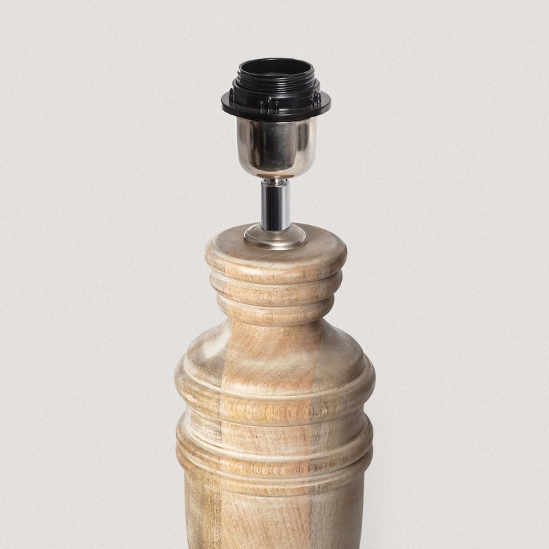 Producto de Base Lámpara de Mesa Madera Hausa ILUZZIA