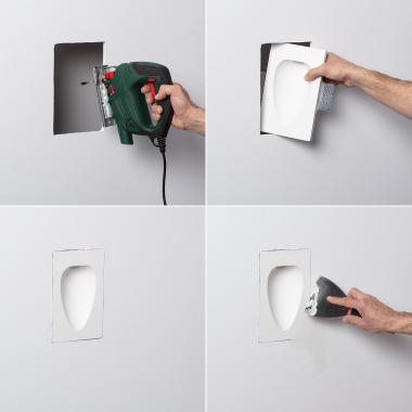 Imagem de Aplique de Parede Integração Gesso/Pladur para Lâmpada LED GU10 / GU5.3 Corte 503x203 mm Imagem de Aplique de Parede Integração Gesso/Pladur para Lâmpada LED GU10 / GU5.3 Corte 503x203 mm