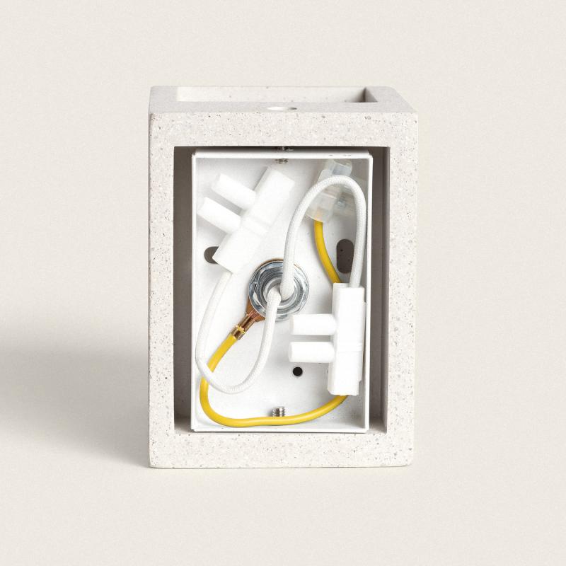 Imagem de Aplique de Parede Cimento Iluminação Dupla Batam Imagem de Aplique de Parede Cimento Iluminação Dupla Batam