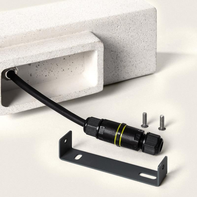 Imagen de Aplique de Pared Exterior Cemento Iluminación Doble Cara Banjar Square