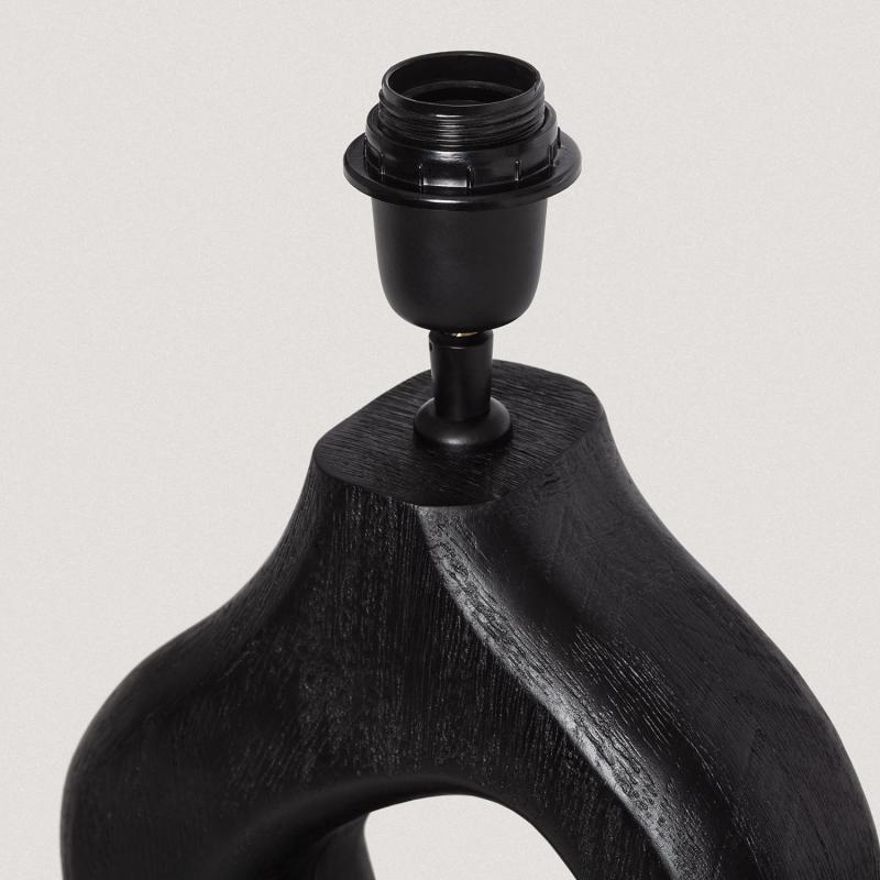 Producto de Base Lámpara de Mesa Madera Dhara ILUZZIA