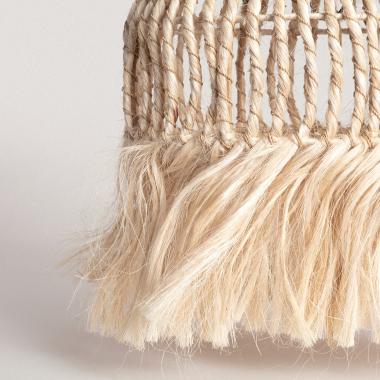 Imagem de Abajur Candeeiro Suspenso Rattan e Rami Kempo Nabir ILUZZIA