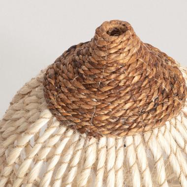 Imagem de Abajur Candeeiro Suspenso Rattan e Rami Kempo Nabir ILUZZIA