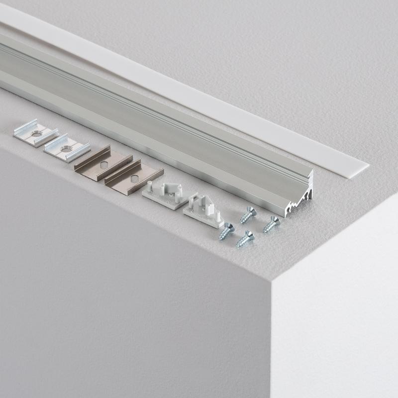 Imagen de Perfil de Aluminio Esquina Variable 1m para Tiras LED hasta 10 mm