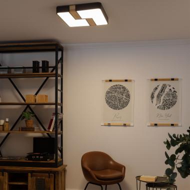 Imagem de Plafon LED 35W Quadrado Metal 480x480 mm CCT Seleccionável Brusk