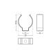 Imagen de Perfil de Aluminio Colgante 1m para Tiras LED hasta 10 mm
