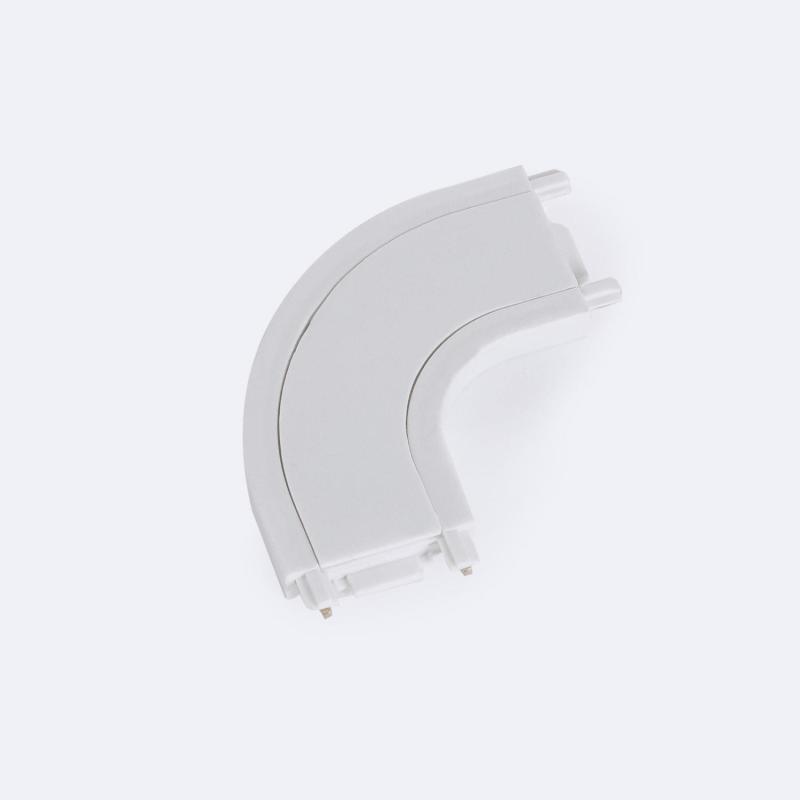 Imagen de Conector Tipo L Curvo para Carril Magnético 25mm SuperSlim 48V Superficie