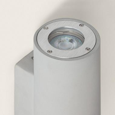 Imagem de Aplique de Parede Exterior Cimento Iluminação DuplaBanjar Rond II