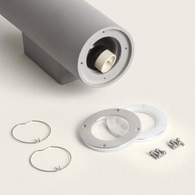 Imagem de Aplique de Parede Exterior Cimento Iluminação DuplaBanjar Rond II