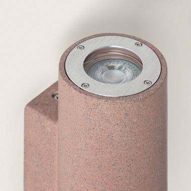 Imagen de Aplique de Pared Exterior Cemento Iluminación Doble Cara Banjar Rond II