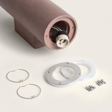 Imagen de Aplique de Pared Exterior Cemento Iluminación Doble Cara Banjar Rond II