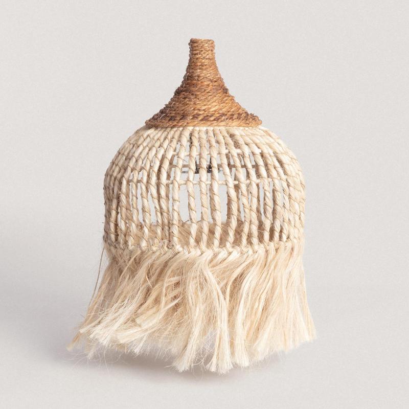 Imagem de Abajur Candeeiro Suspenso Rattan e Rami Kempo Nabir ILUZZIA