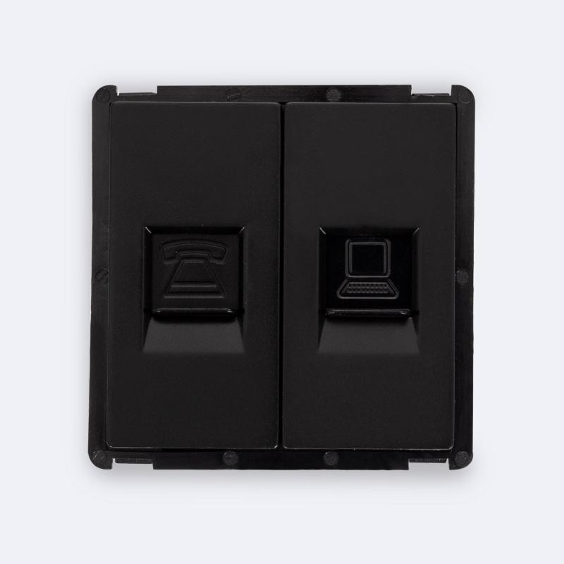 Imagen de Toma RJ45 CAT 6 Internet + RJ11 Teléfono Modern