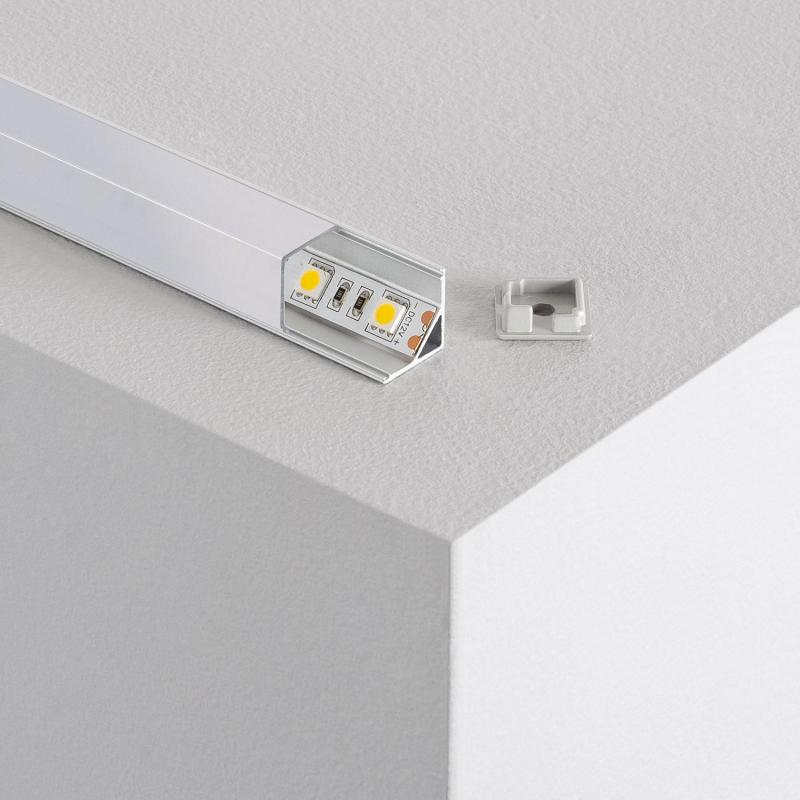 Imagen de Perfil de Aluminio Esquina Triangular 2m para Tira LED hasta 10mm