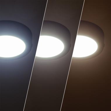 Imagem de Plafon LED 6W Circular Alumínio Slim Ø110 mm CCT Seleccionável Galán SwitchDimm