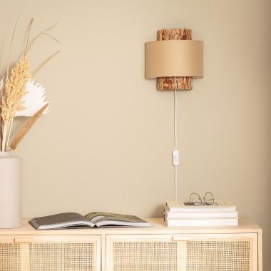 Imagen de Aplique de Pared Fibras Naturales y Tela Orleans