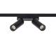 Produto de Foco Carril Duplo LED Magnético 25mm SuperSlim 14W 48V Preto 