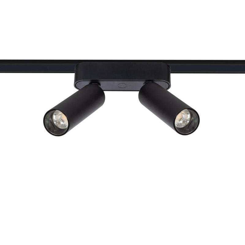 Produto de Foco Carril Duplo LED Magnético 25mm SuperSlim 14W 48V Preto 