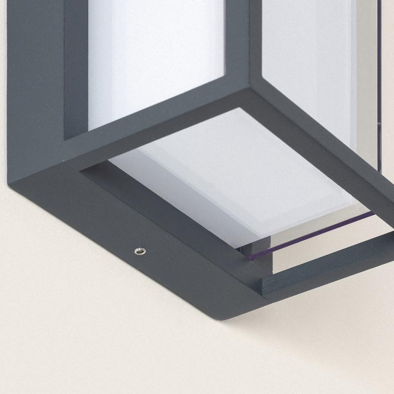 Imagem de Aplique de Parede Exterior LED 12W Alumínio CCT Seleccionável Duplo Difusor Calysta