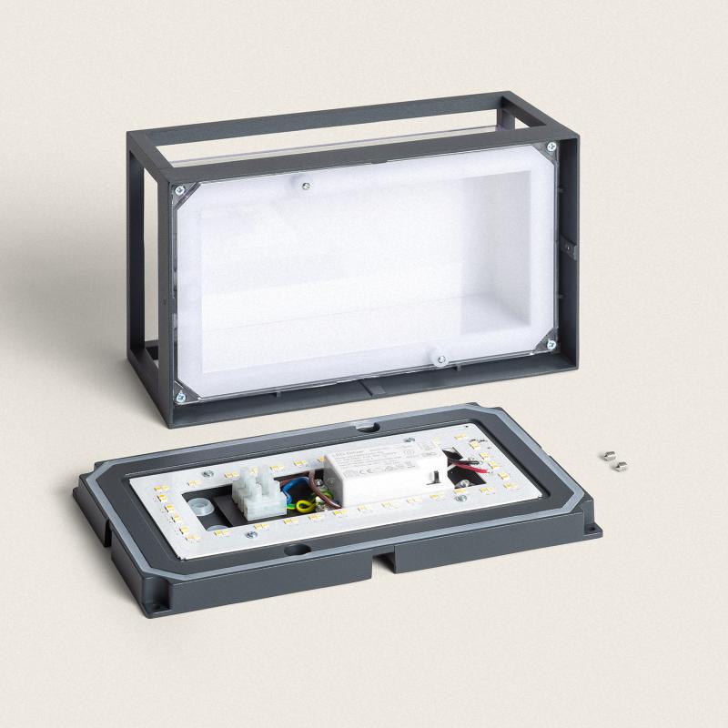 Imagen de Aplique de Pared Exterior LED 12W Aluminio CCT Seleccionable Doble Difusor Arelien Large II