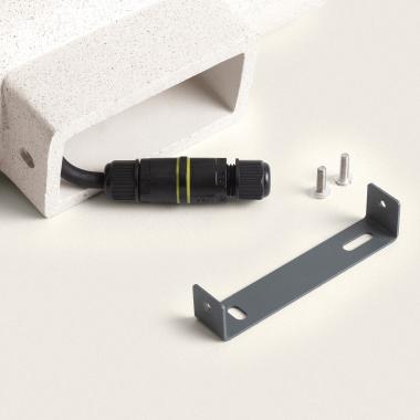 Imagen de Aplique de Pared Exterior Cemento Iluminación Doble Cara Banjar Rond II