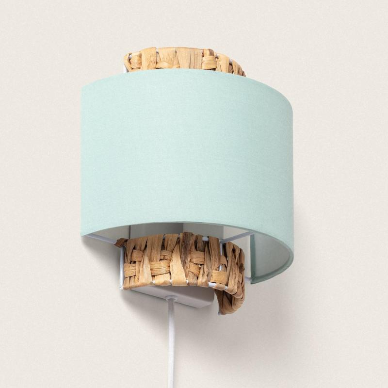 Imagen de Aplique de Pared Fibras Naturales y Tela Orleans