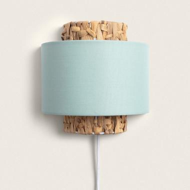 Imagen de Aplique de Pared Fibras Naturales y Tela Orleans