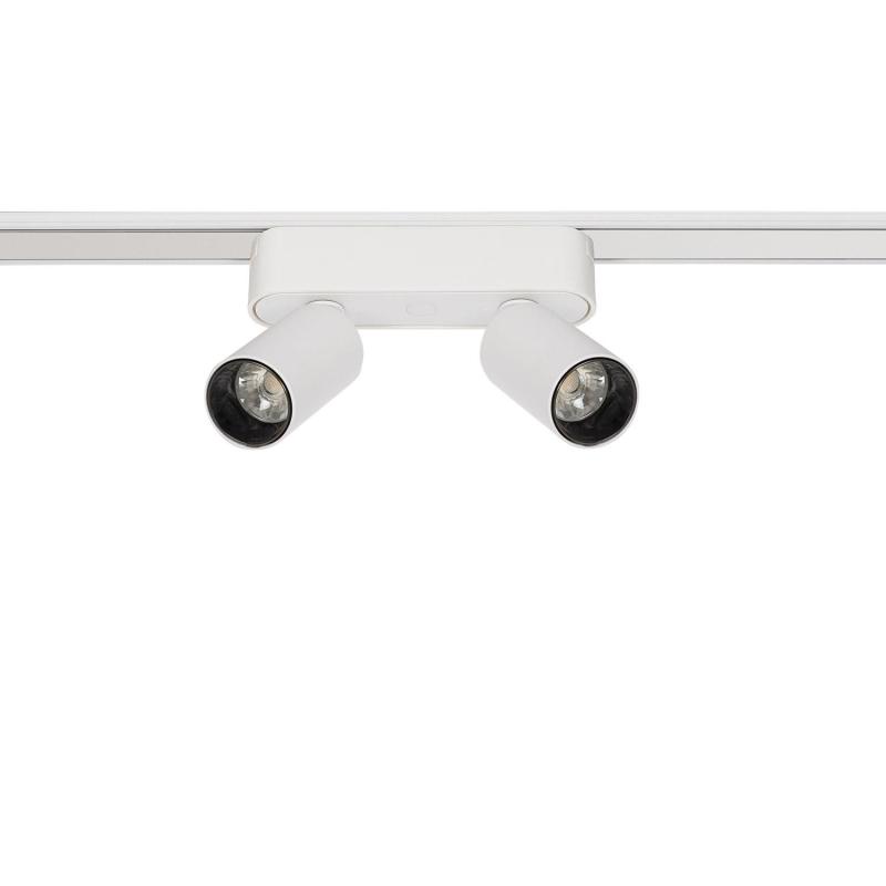 Imagen de Foco Carril LED Magnético 25mm SuperSlim Doble 10W 48V Blanco