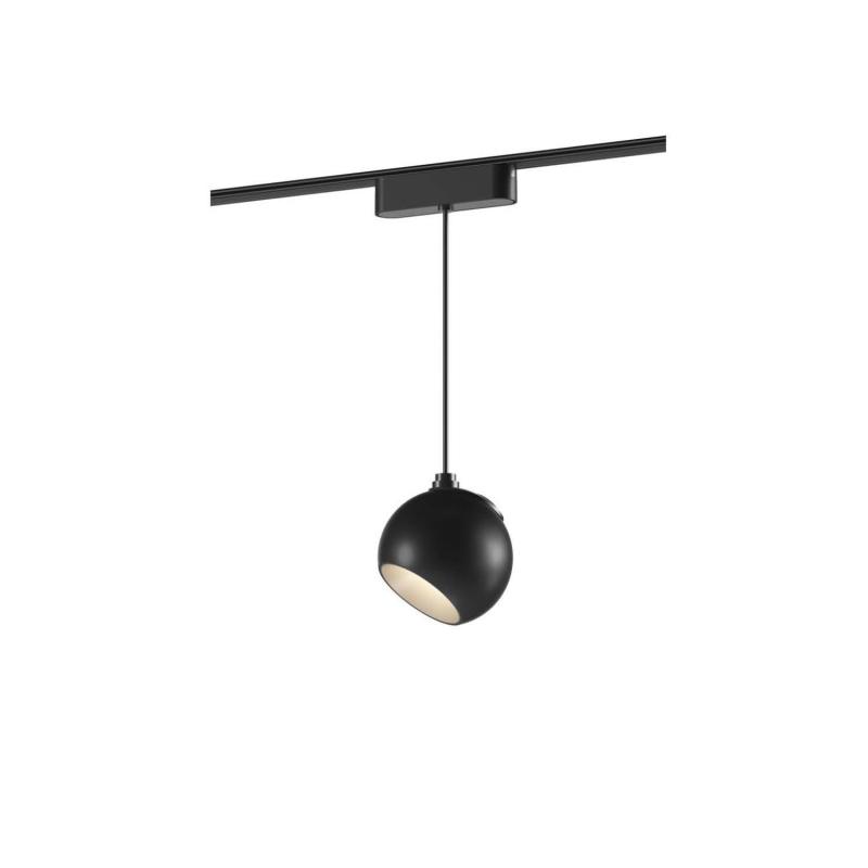 Imagem de Foco Carril Suspenso Côncavo LED Magnético 25mm SuperSlim 12W 48V Preto Ø100mm
