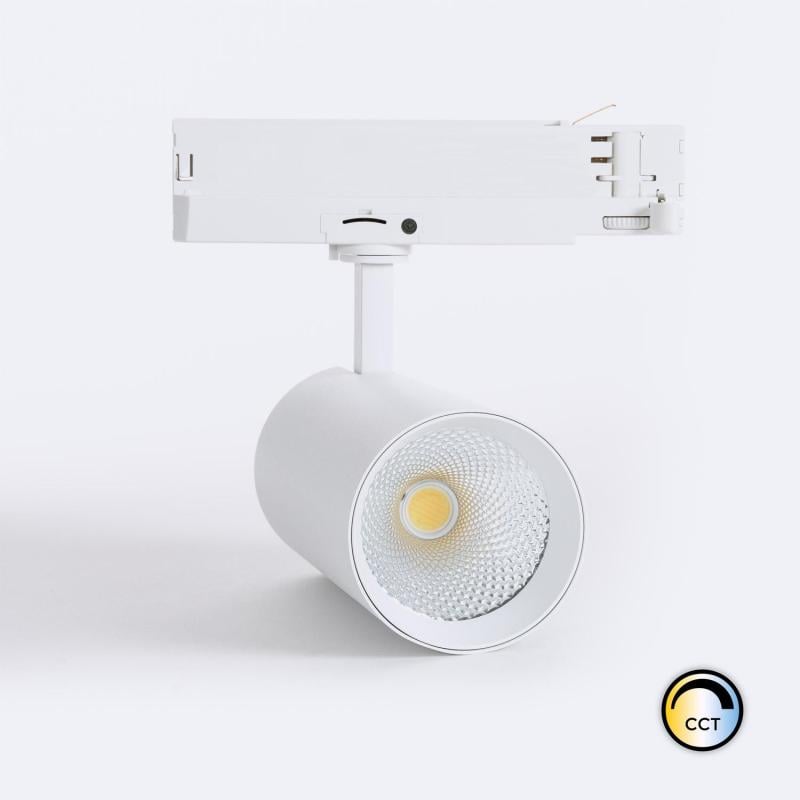 Imagen de Foco Carril LED Trifásico 40W Carlo LIFUD CCT Seleccionable Blanco