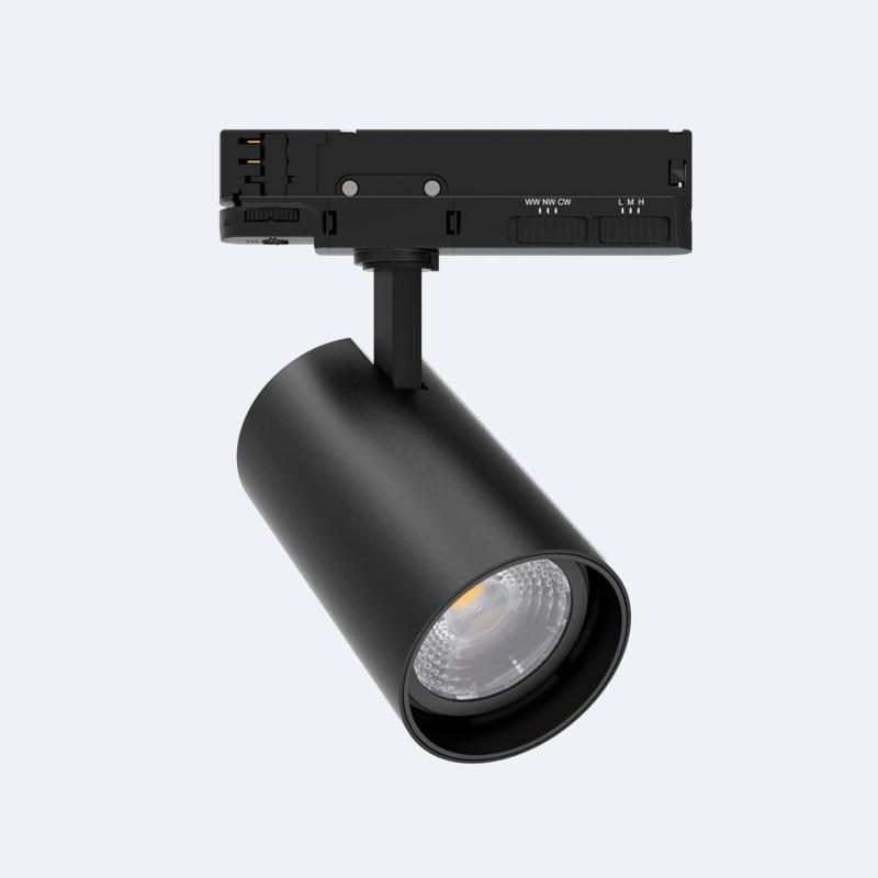 Imagem de Foco Carril LED Trifásico 40W Fasano Regulável Preto