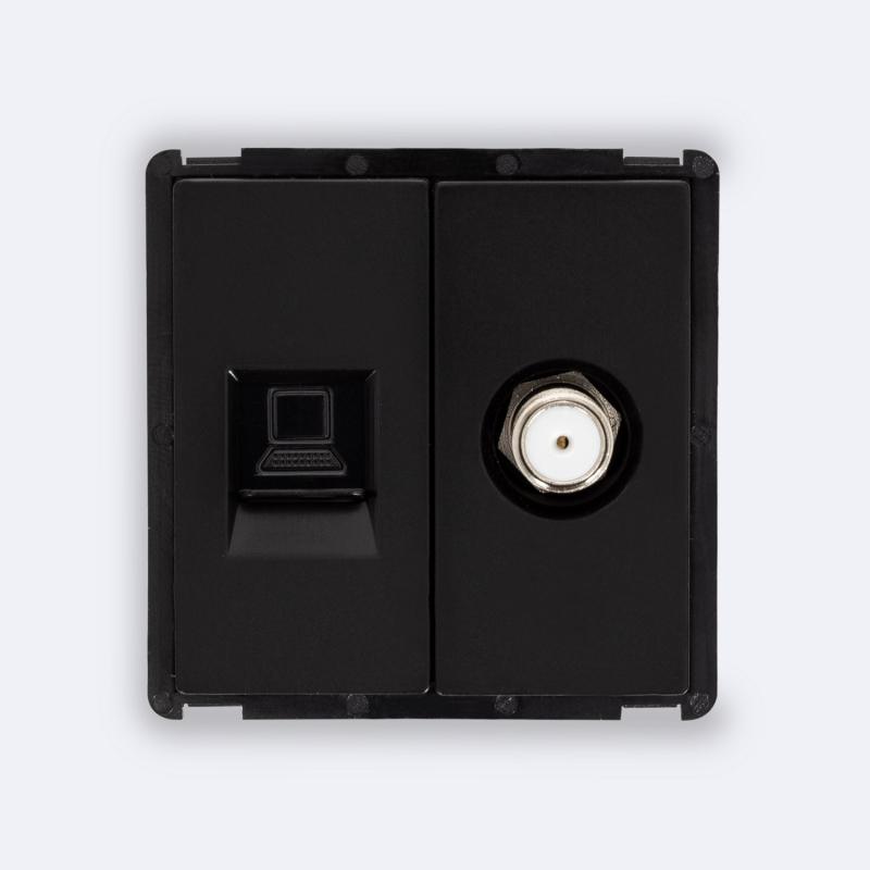 Imagen de Toma RJ45 CAT 6 Internet + Satélite Modern