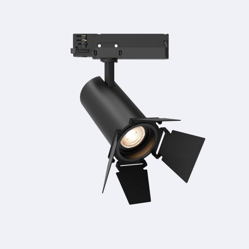 Imagen de Foco Carril LED Trifásico 40W Fasano Cinema Regulable Negro
