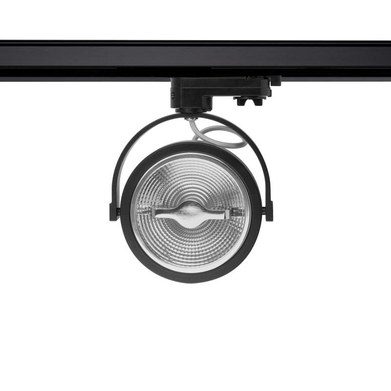 Imagen de Foco Carril LED Trifásico 15W Regulable CREE AR111 Negro