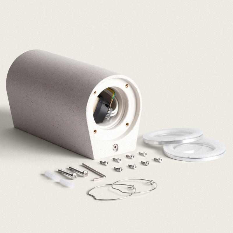 Imagen de Aplique de Pared Exterior Cemento Iluminación Doble Cara Banjar Batu S