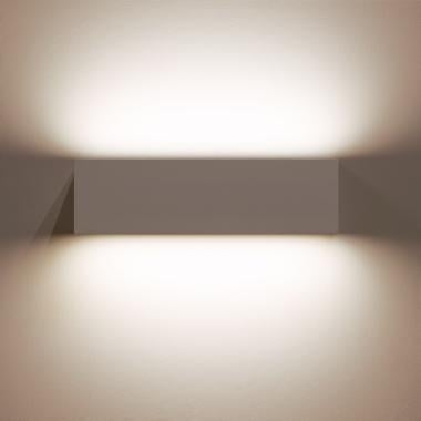 Imagen de Aplique de Pared Exterior LED 10W Aluminio Iluminación Doble Cara Rectangular Blanco Lena