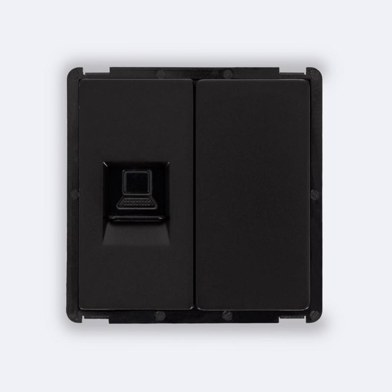 Imagem de Tomada RJ45 CAT 6 Internet + Tampa Cega Modern