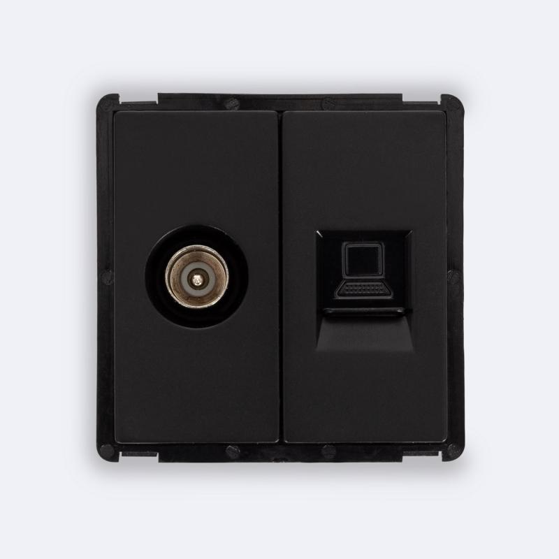 Imagem de Tomada RJ45 CAT 6 Internet + TV Macho Modern
