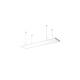 Producto de Panel LED 120x60 cm 60W 6000lm BOKE + Kit de Suspensión