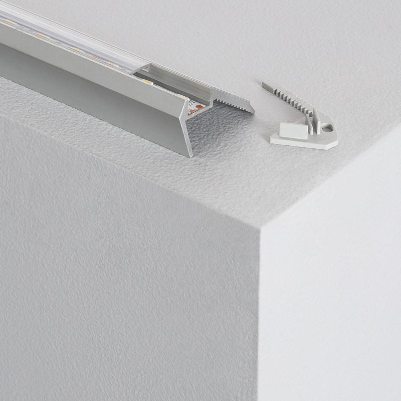 Imagem de Perfil de Alumínio para Escada 1m Fita LED Até 12mm 
