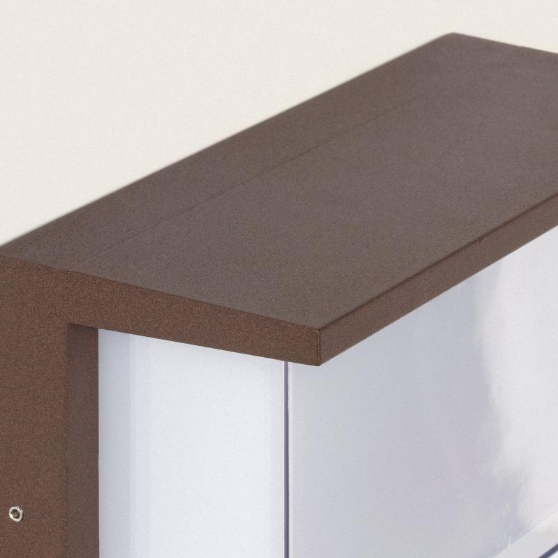 Imagen de Aplique de Pared Exterior LED 12W Aluminio CCT Seleccionable Doble Difusor Arelien Oscilum