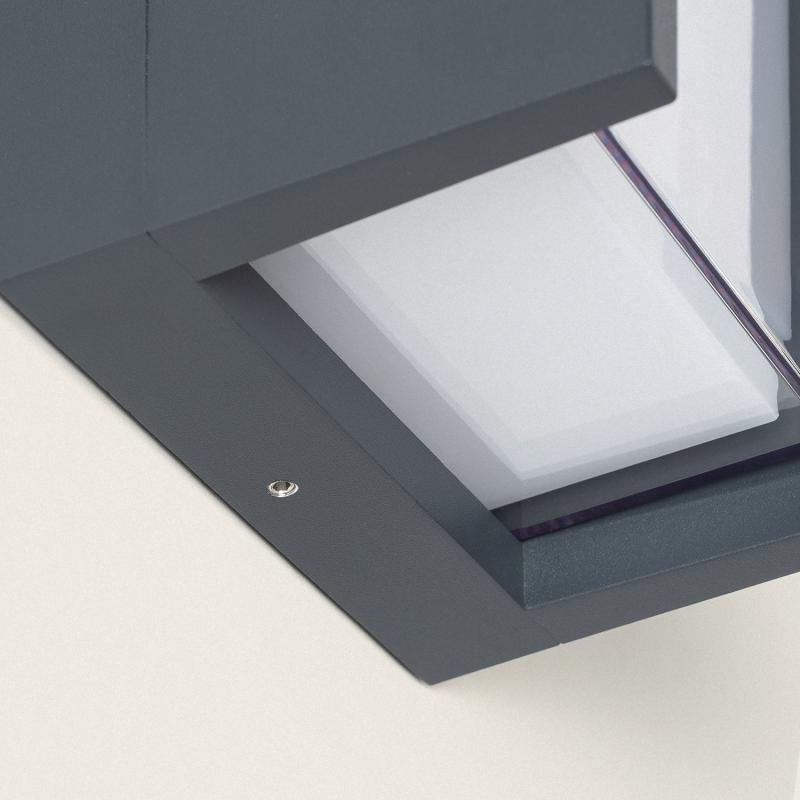 Imagen de Aplique de Pared Exterior LED 12W Aluminio Blanco Seleccionable Doble Difusor Lysandra