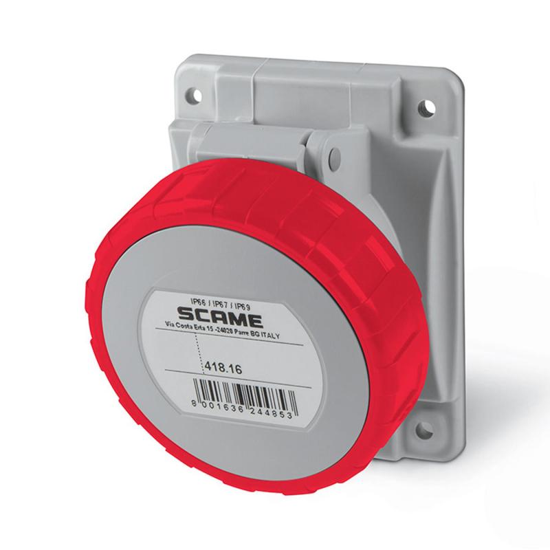 Imagen de Base Empotrable CETAC en Cuadro Estanca 16A IP67 Optima SCAME BECE-CLA-4181663