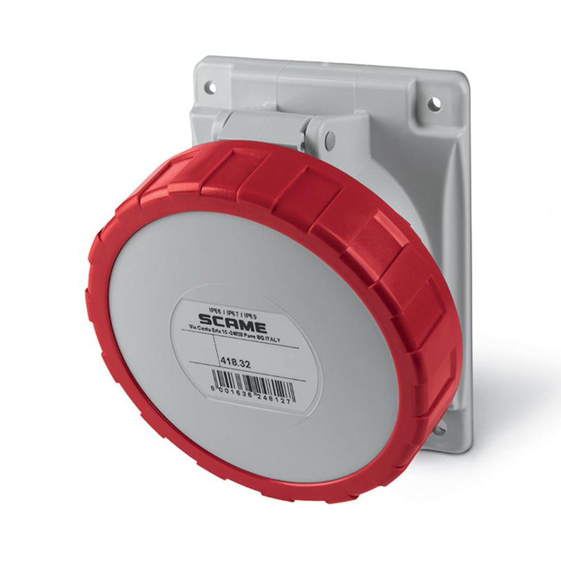Imagem de Base Encastrável em Quadro Impermeável 32A IP67 Óptima SCAME