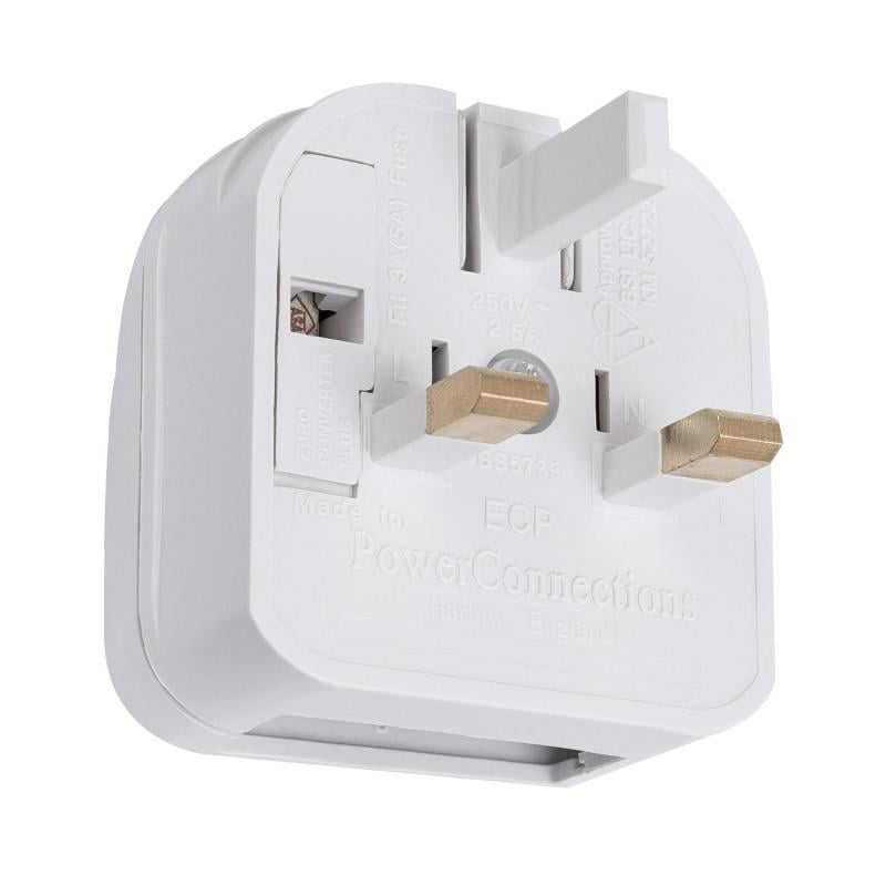 Adaptador Enchufe Plano Tipo C EU A Enchufe Tipo G UK EfectoLED Adaptador Enchufe Plano Tipo C EU A Enchufe Tipo G UK EfectoLED