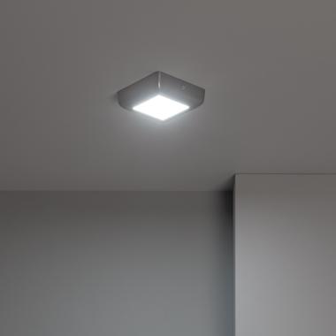 Imagem de Plafón LED 6W Quadrado Metal 120x120 mm Design Silver